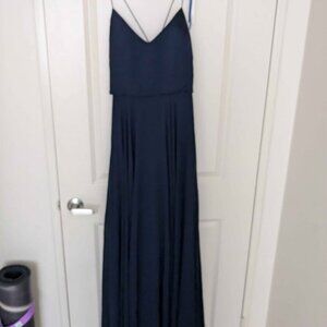 Jenny Yoo Navy Bianca Dress